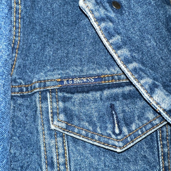 Vintage RG Browns Denim Trucker Jacket - Picture 3 of 6
